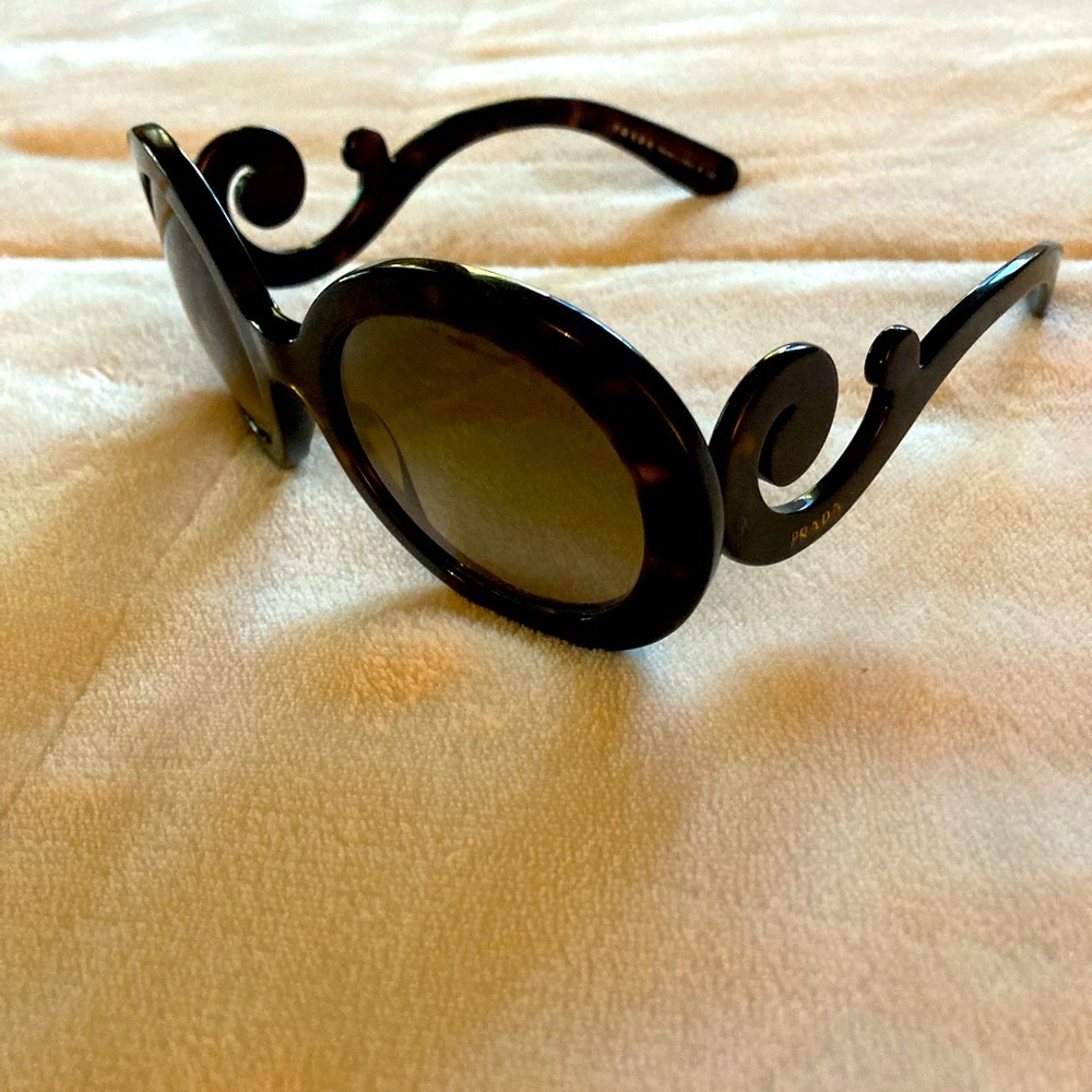 Prada baroque swirl sunglasses black